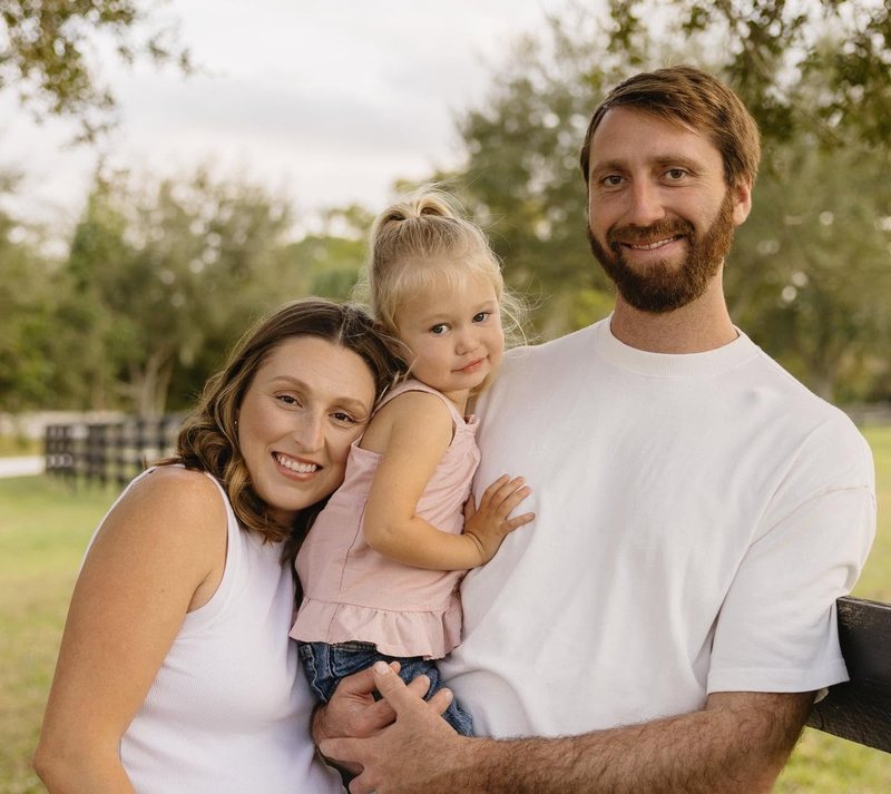 Ben Vold, owner of Voldscapes, with his family